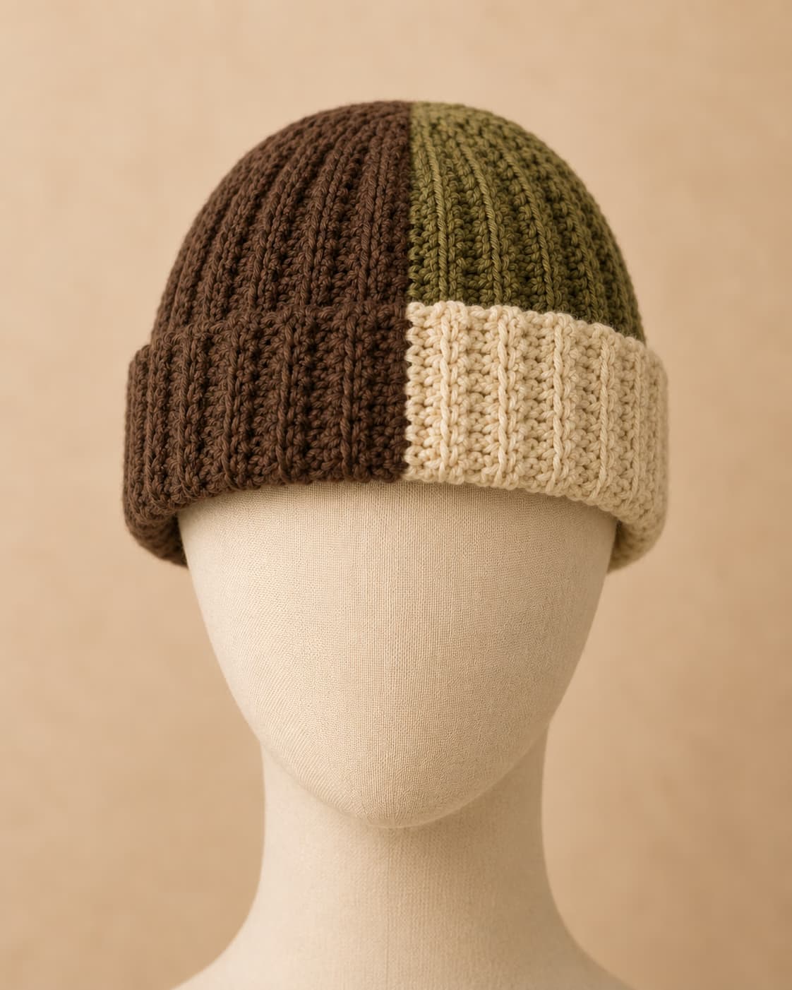Hearth Beanie in Cocoa, front hero.