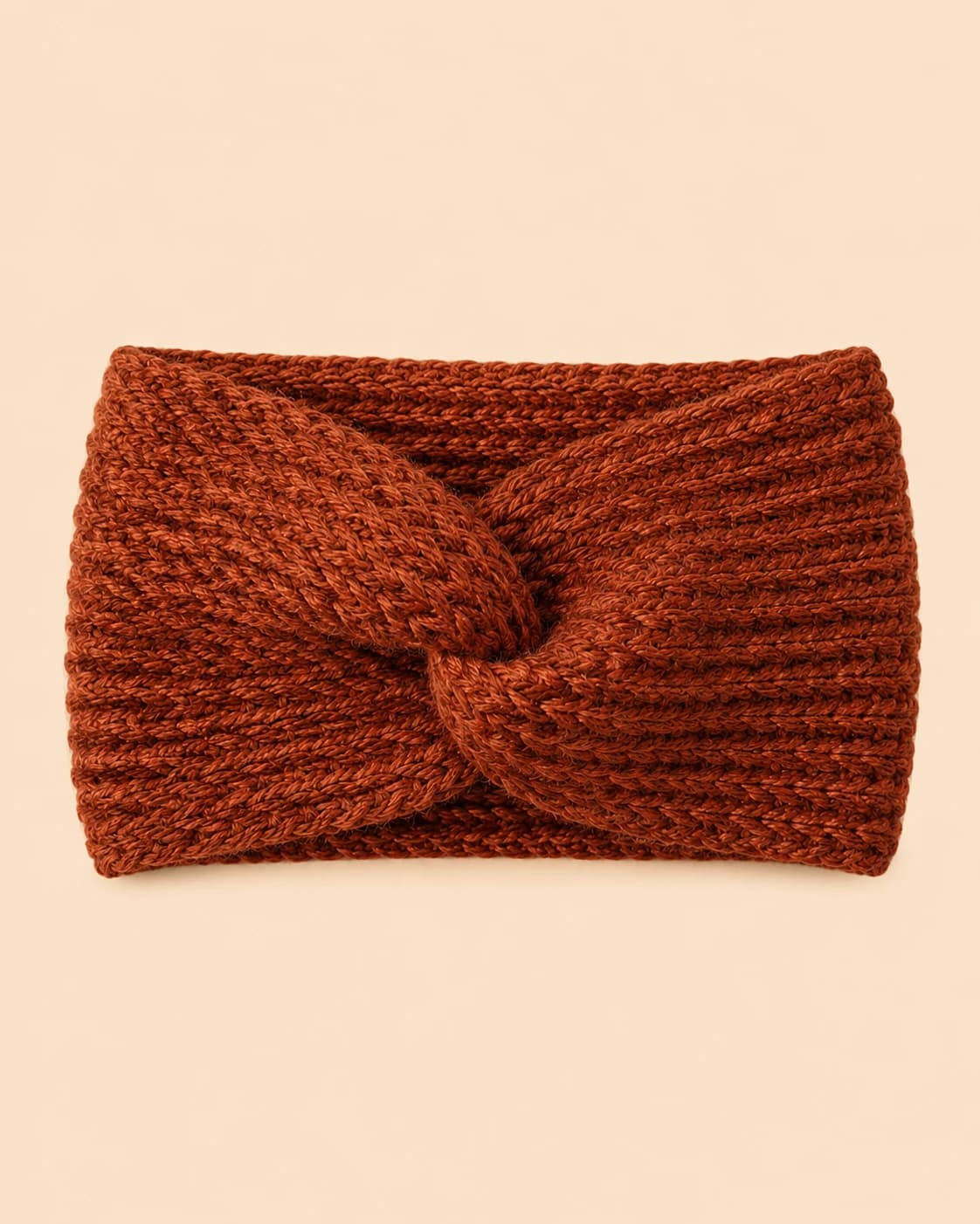 Bloom Hair Band in Terracotta, side angled.