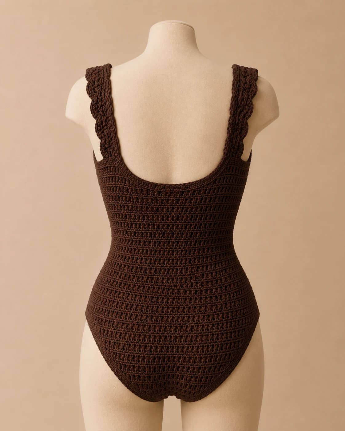 Cove Bikini Set in Cocoa, back.