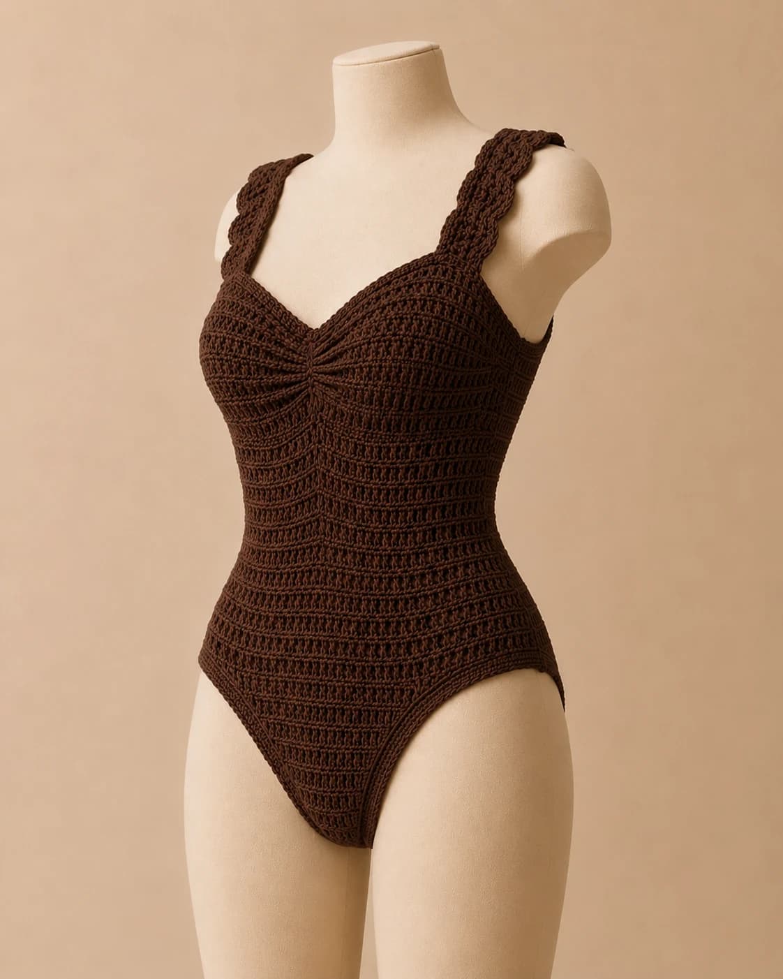 Cove Bikini Set in Cocoa, front hero.